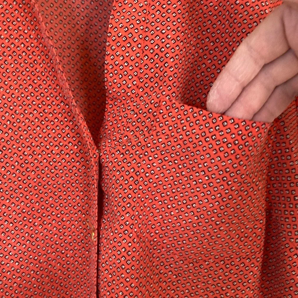 The Limited Womens Ashton Dress Size M Coral 1/2 Button-Up Shirt Dress LS Career